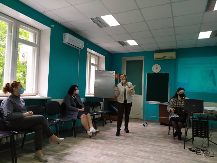 Під час майстер-класу: "Соціальна фотографія як метод передачі інформації соціального спрямування"