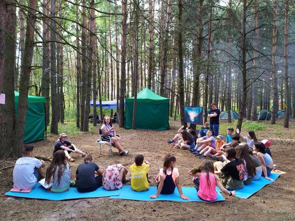 Триває тренінг у таборі під с. Ровжи