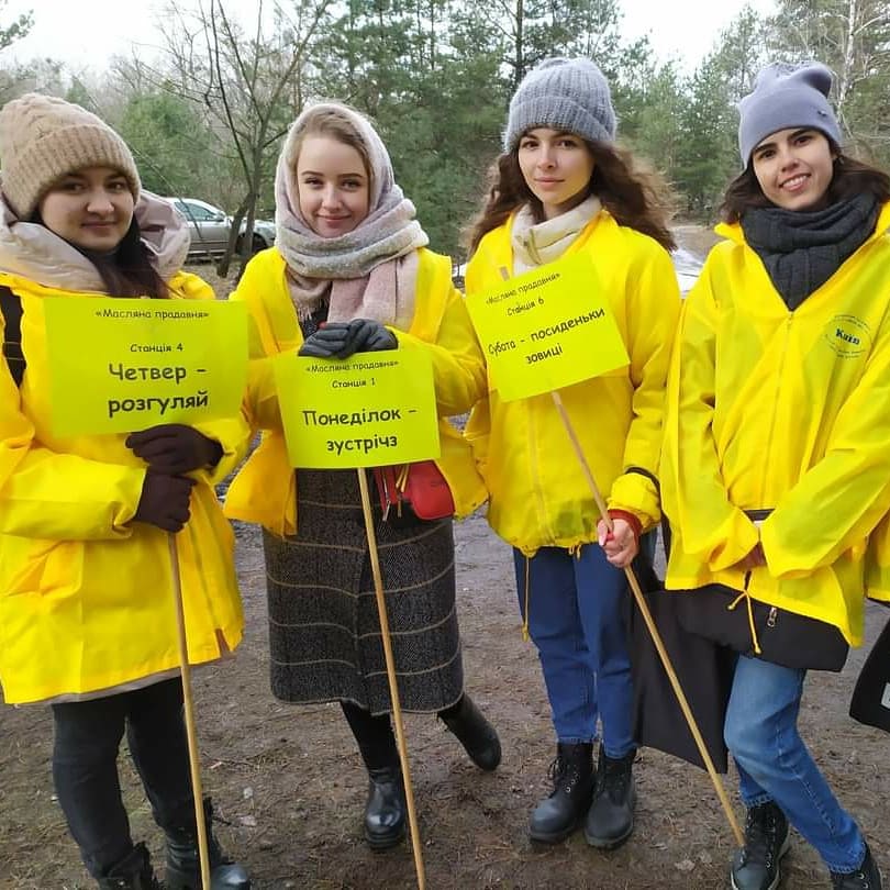 Студенти на велопробігу до Дня українського добровольця