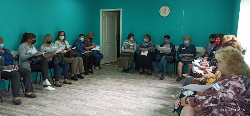 Учасники семінару-представники територіальних центрів столиці