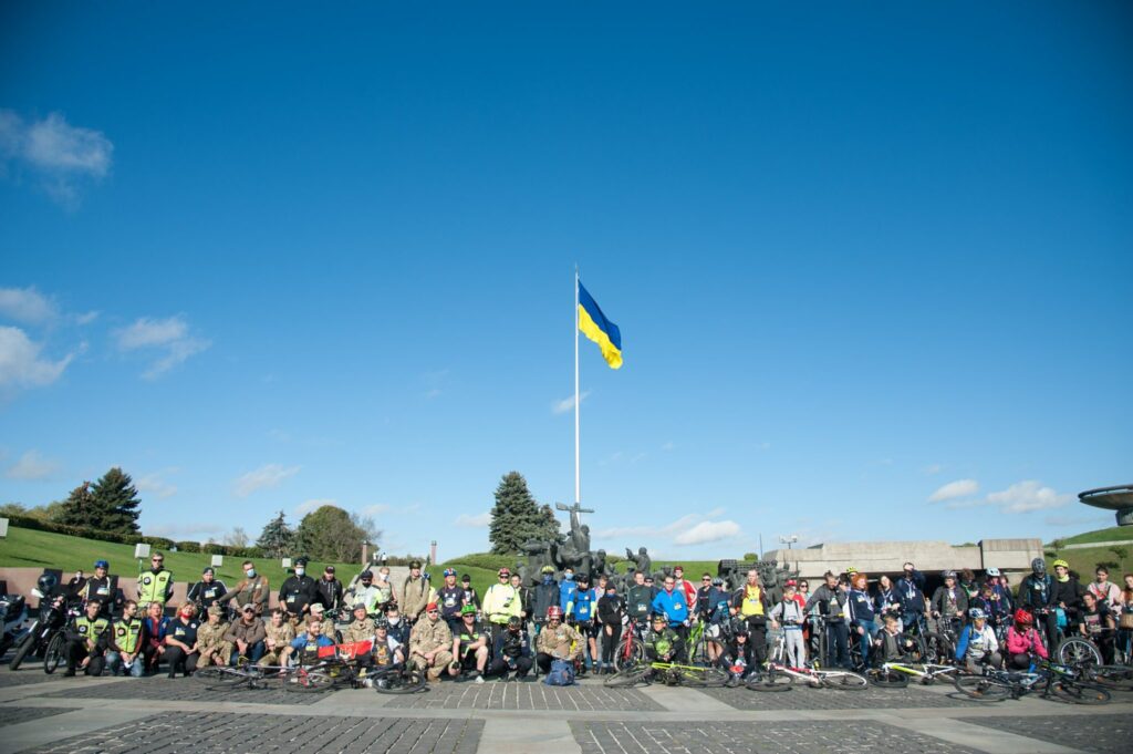 Загальне фото учасників велопробігу - 2020