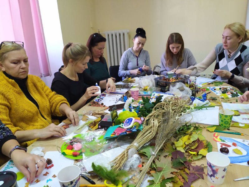 У творчому пориві під час заняття