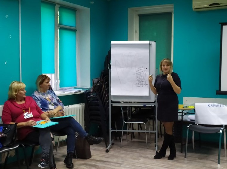 В ході заняття з геріатрії