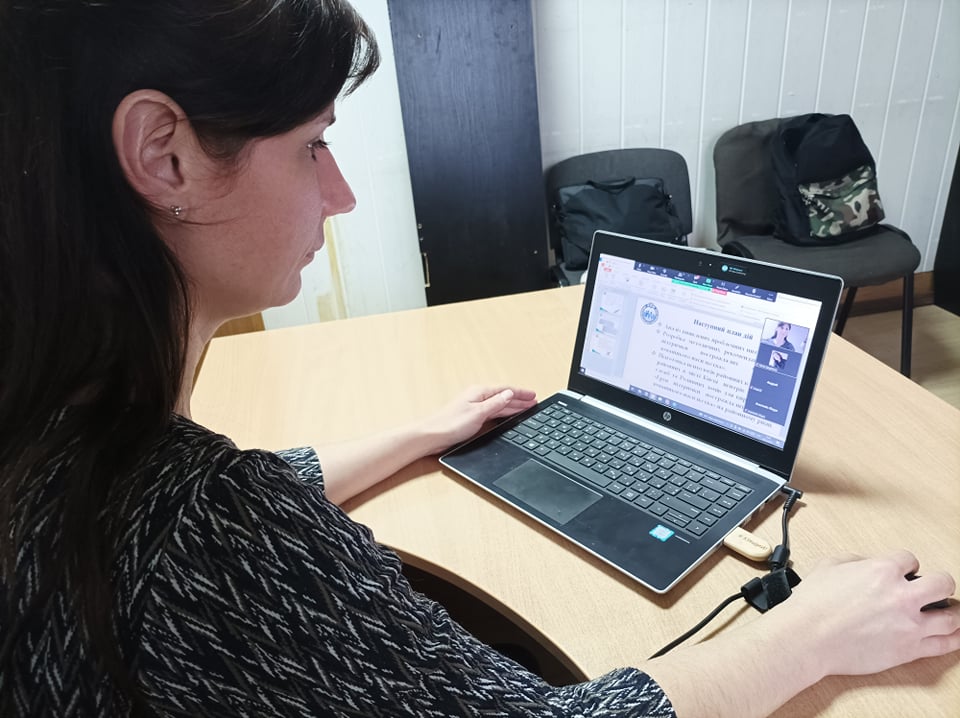 Під час лекції для студентів НПУ М.П.Драгоманова