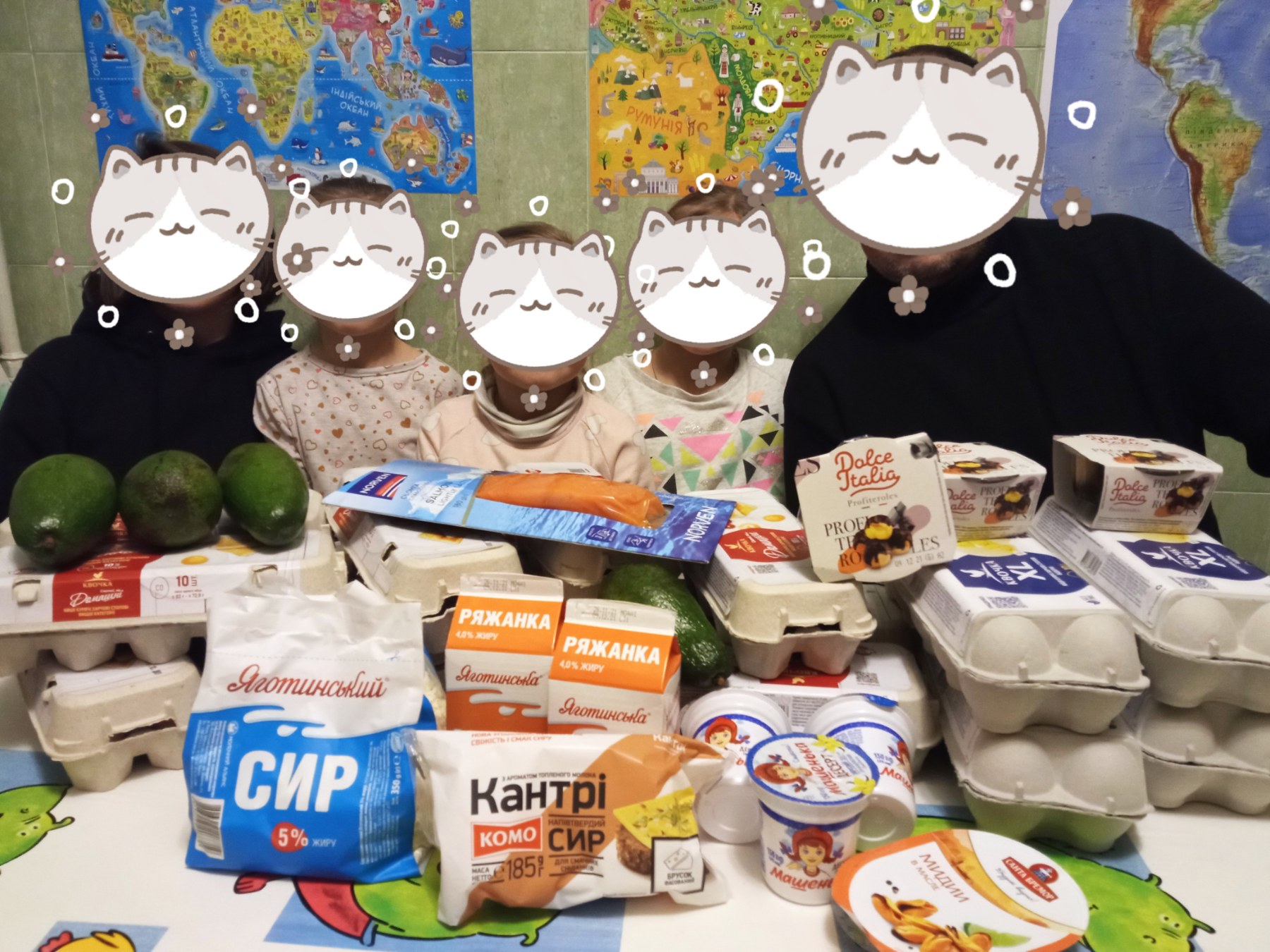 Сім’я багатодітного Олександра з Шевченківського району отримала харчові набори